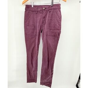 cAbi The‎ Carpenter Pants 3926 Deep Plum Purple Stretch Straight Women Sz 4